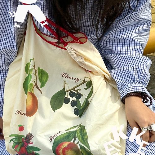 SummerFruitsPrintedEco FriendlyReusableShoulderBag5