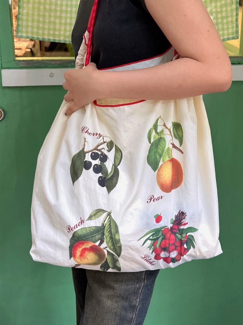 SummerFruitsPrintedEco FriendlyReusableShoulderBag6