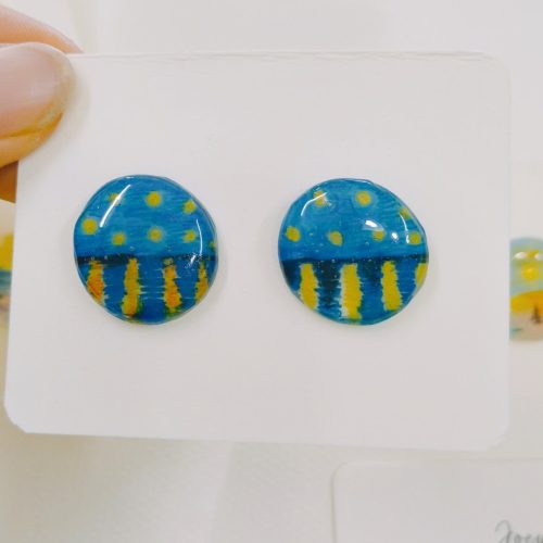 SunriseImpressionHandmadeShrinkPlasticStuds10