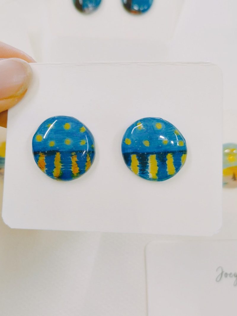 SunriseImpressionHandmadeShrinkPlasticStuds10