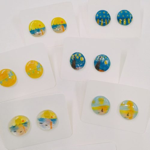 SunriseImpressionHandmadeShrinkPlasticStuds6