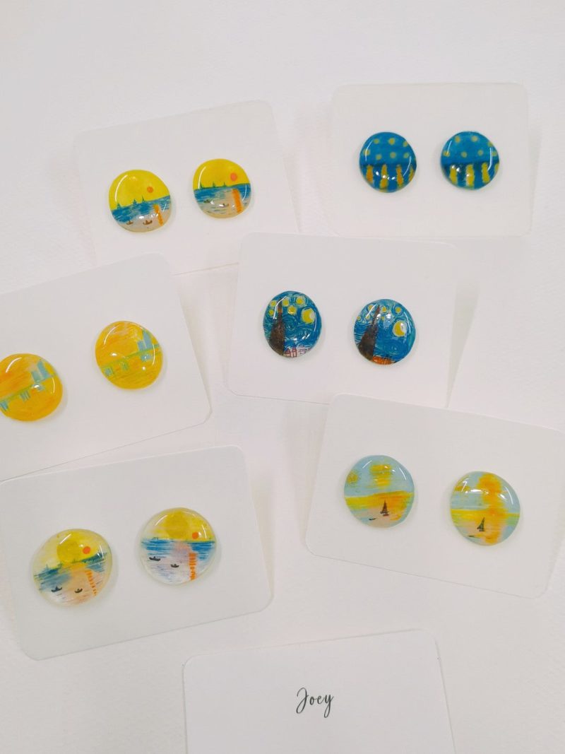 SunriseImpressionHandmadeShrinkPlasticStuds6