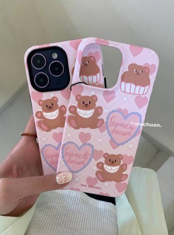 SweatPinkBearPrintedDoubleLayerPhoneCase7 e71c02be 48b2 41ec 84b8