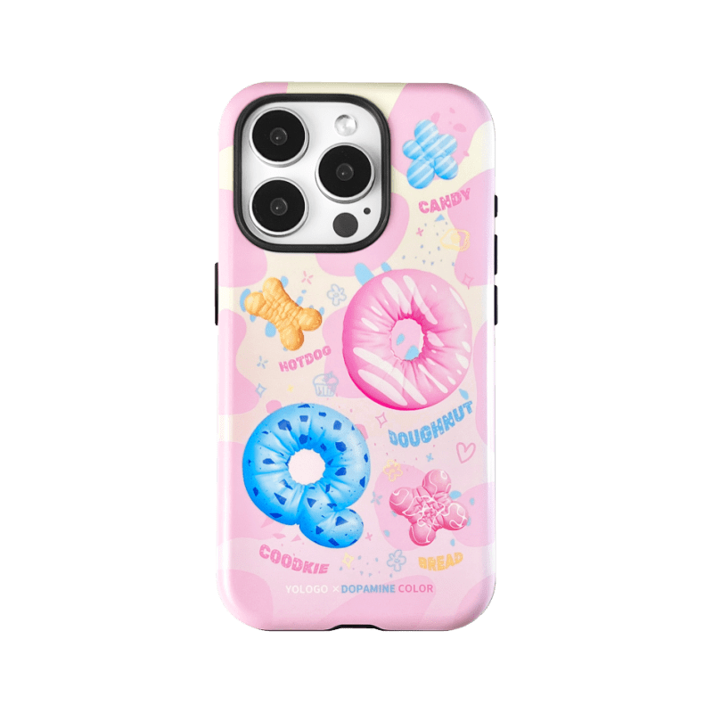 SweetDonutPrintedDoubleLayerPhoneCase