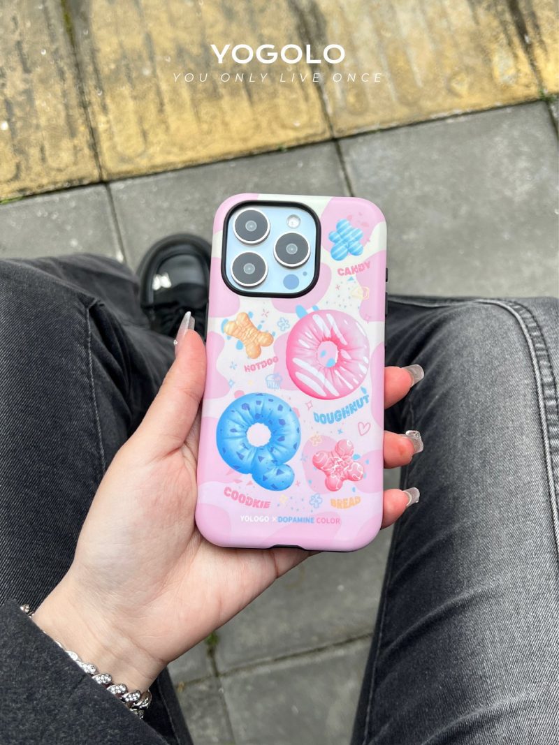 SweetDonutPrintedDoubleLayerPhoneCase5