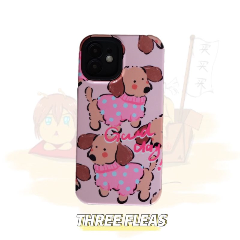 SweetPinkFatCatandSweaterDogPhoneCase3