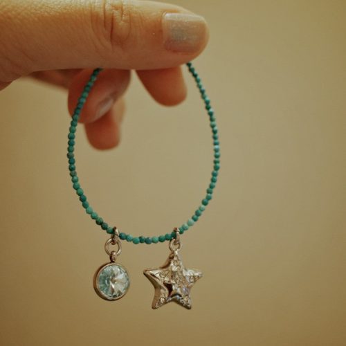 TurquoiseSparklingStarPendantBracelet3