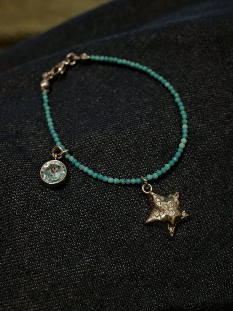 TurquoiseSparklingStarPendantBracelet4