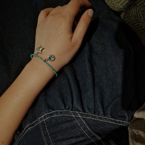 TurquoiseSparklingStarPendantBracelet5