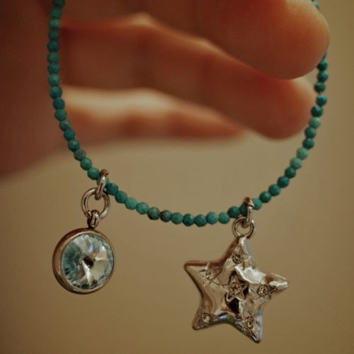 TurquoiseSparklingStarPendantBracelet8