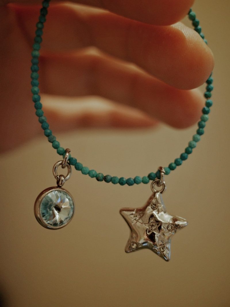 TurquoiseSparklingStarPendantBracelet8