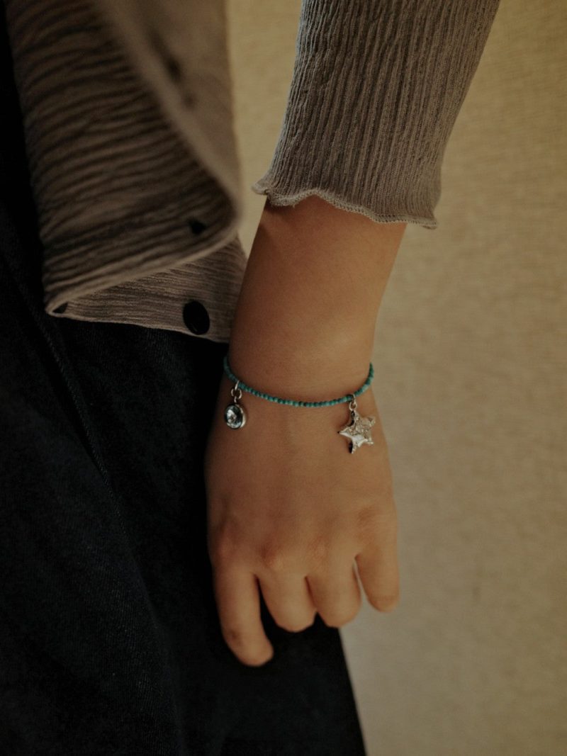 TurquoiseSparklingStarPendantBracelet9