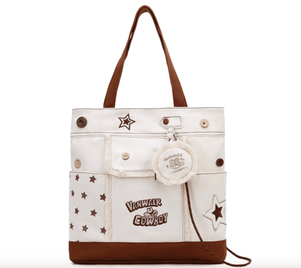 VANWALK Cowboy Denim Serie Embroidered Shoulder Bag1