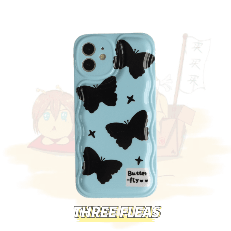 WaveBlueButterflyPrintedPhoneCase14