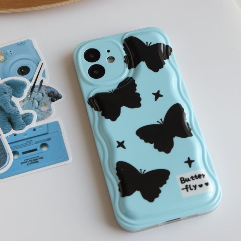 WaveBlueButterflyPrintedPhoneCase3