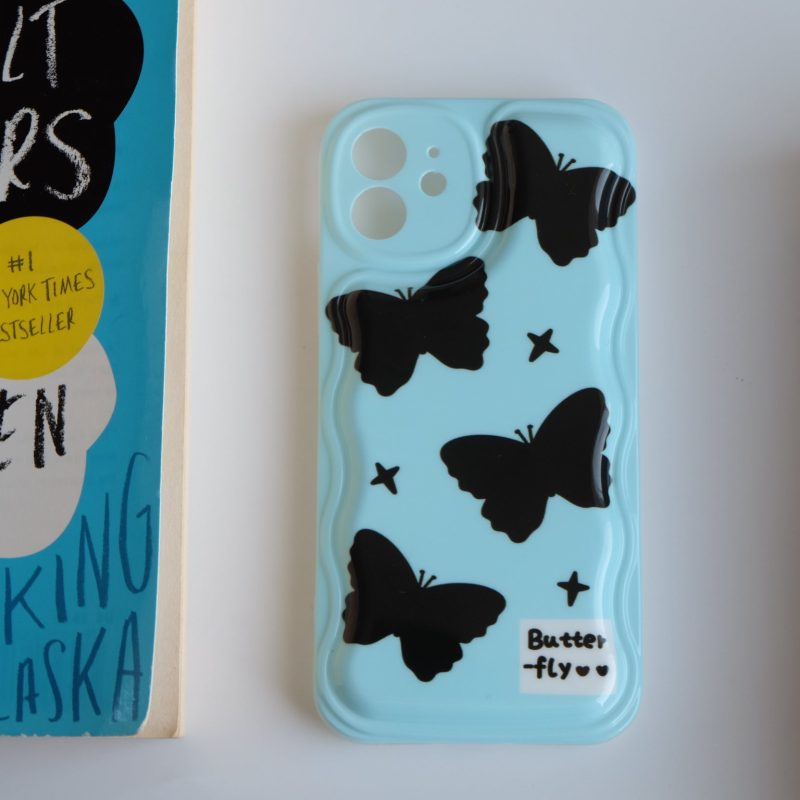 WaveBlueButterflyPrintedPhoneCase5