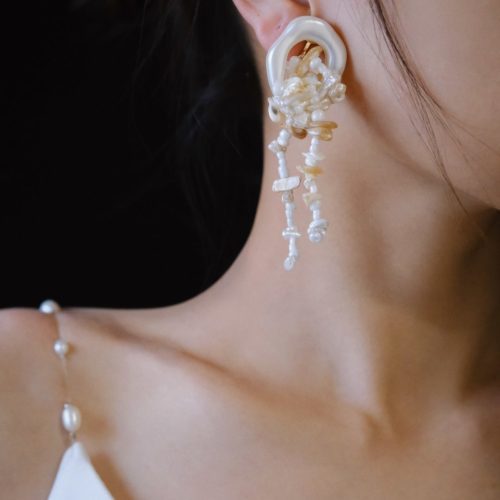 WhiteJellyfishBeadedTasselEarrings1 f04d8a43 3ddb 4ed6 9840 ce74499fb6d9