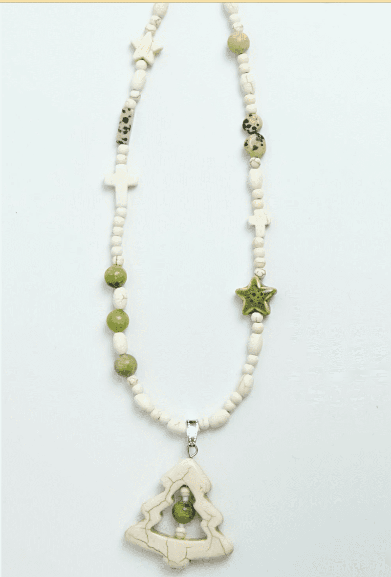 WhiteTurquoiseTreeBeadedNecklace1