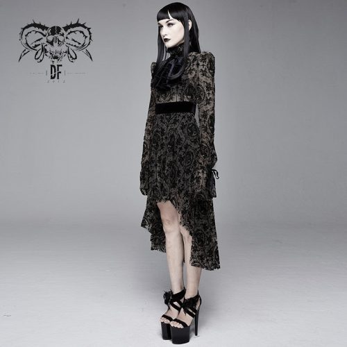 Wilhelmina GothicFloralMeshDress12