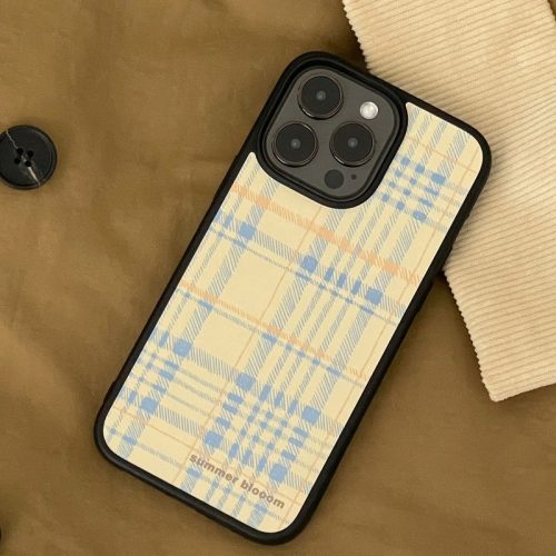 YellowBluePlaidprintedPhoneCase10