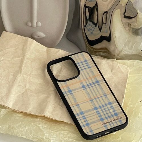 YellowBluePlaidprintedPhoneCase11