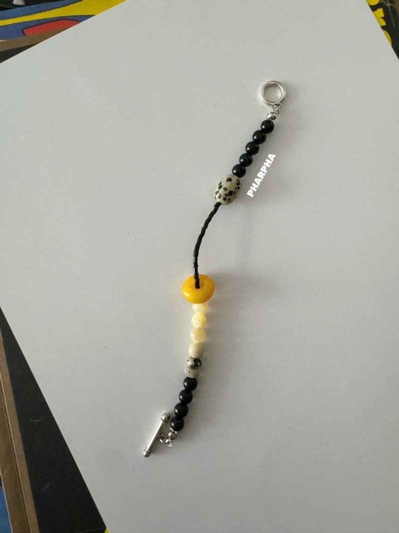 YellowJadePeaceBuckleBeadedBracelet4