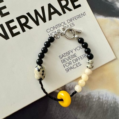 YellowJadePeaceBuckleBeadedBracelet8