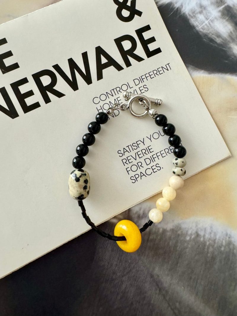 YellowJadePeaceBuckleBeadedBracelet8