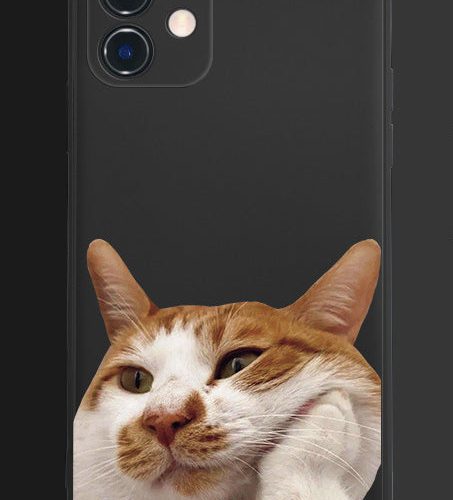 [ Meme Case] Thinker Cat Phone Casephone accessories - Three Fleas