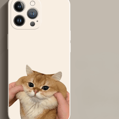 [ Meme Case ] Pinch face cat and dog phone case | phone accessories | Three Fleas